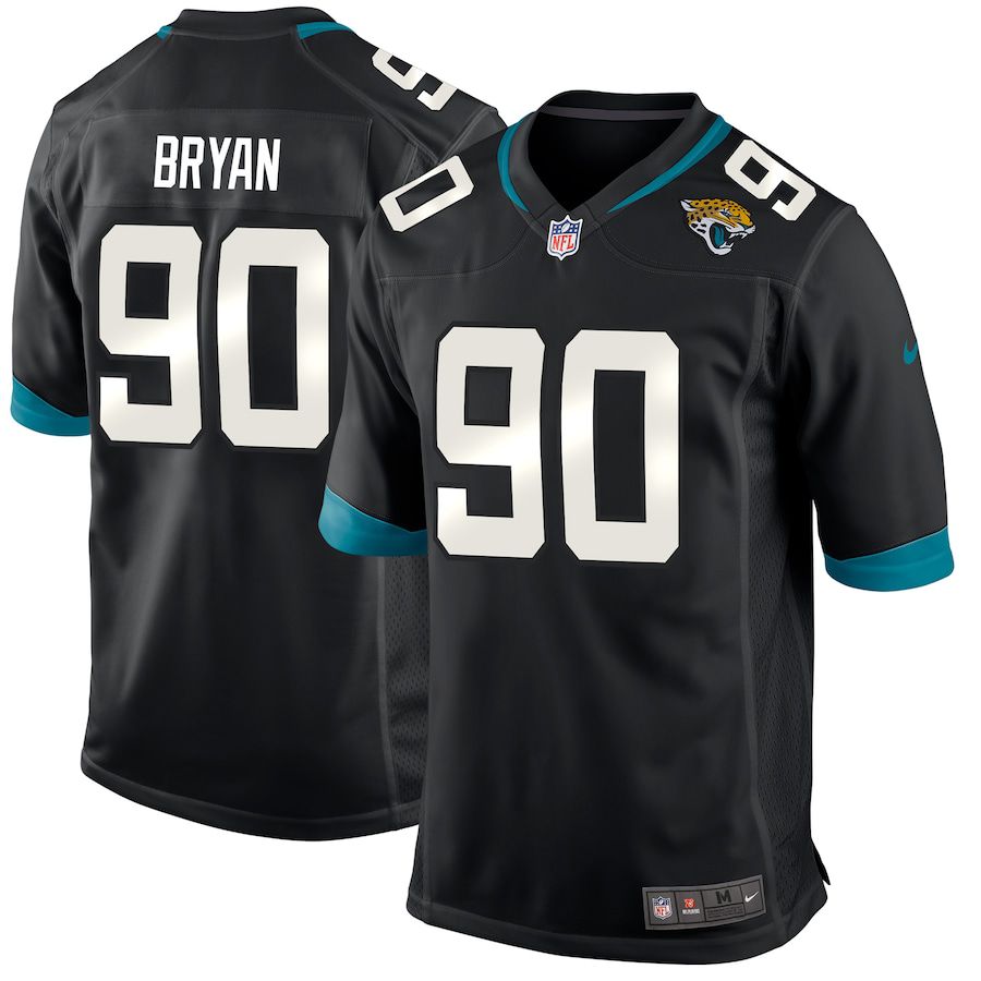 Men Jacksonville Jaguars #90 Taven Bryan Nike Black Game Player NFL Jersey->jacksonville jaguars->NFL Jersey